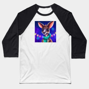 Cute Kangaroo Drawing Baseball T-Shirt